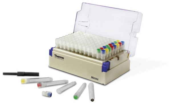 Matrix-R�hrchen 2D-Code 1,0 ml, farbige Kappen