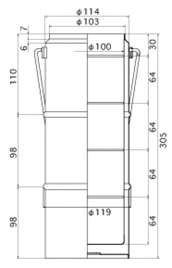offener Edelstahl-Dewar 2,0l