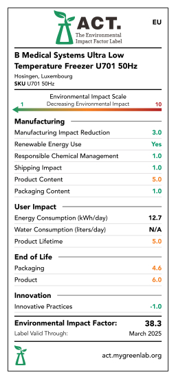 Ultra-Tiefk�hlschrank U701