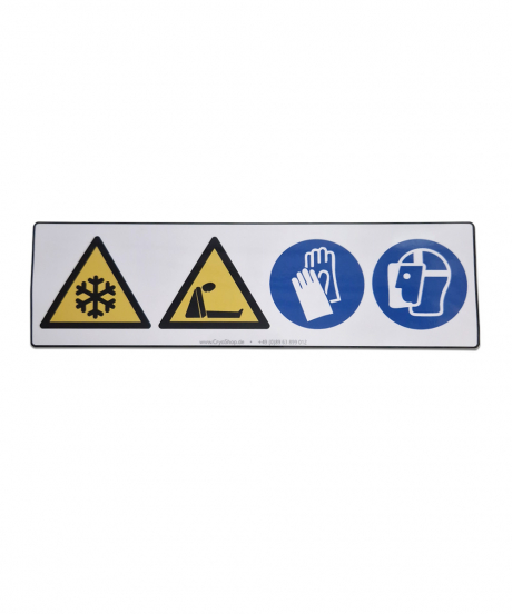 4-fach Gefahrenwarnschild