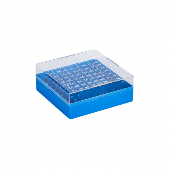 Kryobox mit 10x10 Raster
